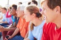 Audience Watching Outdoor Concert Performance