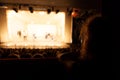 Audience watching theater play Royalty Free Stock Photo