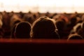 Audience watching theater play Royalty Free Stock Photo