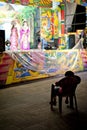 Audience watching traditional Taiwanese opera