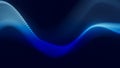 Audio blue waveform digital particle background. Abstract music dot waves equalizer. Futuristic sound wave visualization Royalty Free Stock Photo