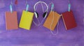 Audio book concept, with row of hanging books and good headphones large free copy space