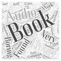 Audio books 28 word cloud concept background