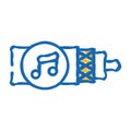audio cable icon doodle illustration Royalty Free Stock Photo