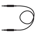 Audio cable icon on white background. audio plug for connection sound equipment. plug wire sign. flat style Royalty Free Stock Photo