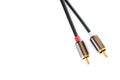 Audio cable RCA to Jack 3.5 mm Royalty Free Stock Photo