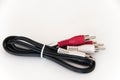 Audio cables Royalty Free Stock Photo