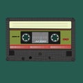 Audio cassete. Vector illustration. Isolated on Royalty Free Stock Photo