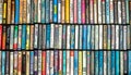 Audio cassette collection Royalty Free Stock Photo