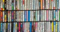 Audio cassette collection Royalty Free Stock Photo