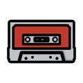 Audio Cassette Icon Royalty Free Stock Photo