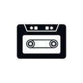 Audio cassette icon vector logo design template Royalty Free Stock Photo