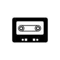 Audio cassette icon vector logo design template Royalty Free Stock Photo
