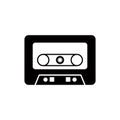 Audio cassette icon vector logo design template Royalty Free Stock Photo