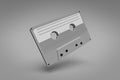 Audio cassette. monochrome background. 3d rendering