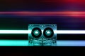 Audio cassette for music nostalgia play vintage