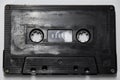 Audio cassette. Retro music medium, compact cassette tape recorder. Royalty Free Stock Photo