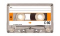 Audio cassette tape c90 vintage 3d isolated Royalty Free Stock Photo