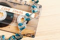 Audio cassette tape with love songs
