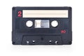 Audio cassette tape - old vintage compact audio cassette isolated on white background, with clipping path Royalty Free Stock Photo