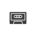 Audio cassette tape vector icon Royalty Free Stock Photo