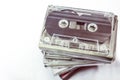 Audio cassettes - retro style Royalty Free Stock Photo