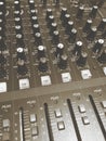 Audio control button, vintage style Royalty Free Stock Photo