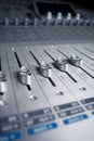 Audio Engineer Mixing Board