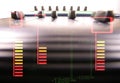 Audio faders Royalty Free Stock Photo