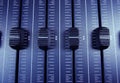 Audio faders Royalty Free Stock Photo