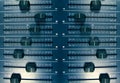 Audio faders pattern Royalty Free Stock Photo