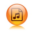 Audio file format icon