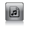 Audio file format icon