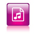 Audio file format icon