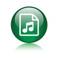 Audio file format icon