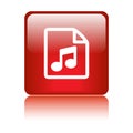 Audio file format icon