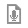 Audio file vector icon