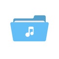 Audio folder media music note player sound icon