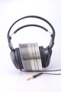 Audio Headphones with CDs Royalty Free Stock Photo