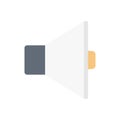 Audio vector flat color icon Royalty Free Stock Photo
