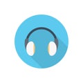 Audio vector flat color icon Royalty Free Stock Photo