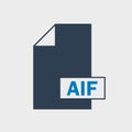 Audio Interchange File Format AIF Icon Royalty Free Stock Photo