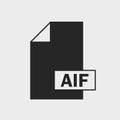 Audio Interchange File Format AIF Icon Royalty Free Stock Photo
