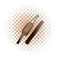 Audio jack connector comics icon Royalty Free Stock Photo