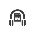 Audio lesson vector icon