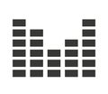 audio levels icon isolated icon design