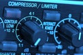 Audio limiter compressor Royalty Free Stock Photo