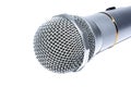 Audio microphone macro Royalty Free Stock Photo