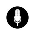 Audio Microphone, Mic Rounded Icon.
