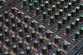 Audio mixer detail Royalty Free Stock Photo